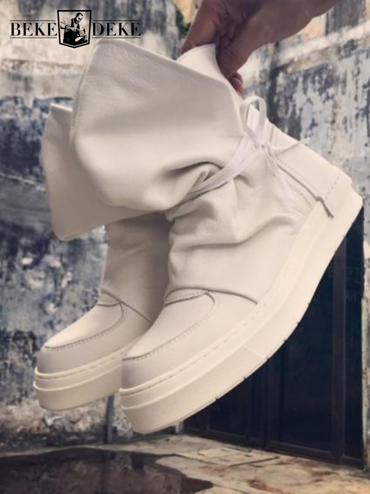 Crossfit Male - Bottines croisées en cuir véritable pour