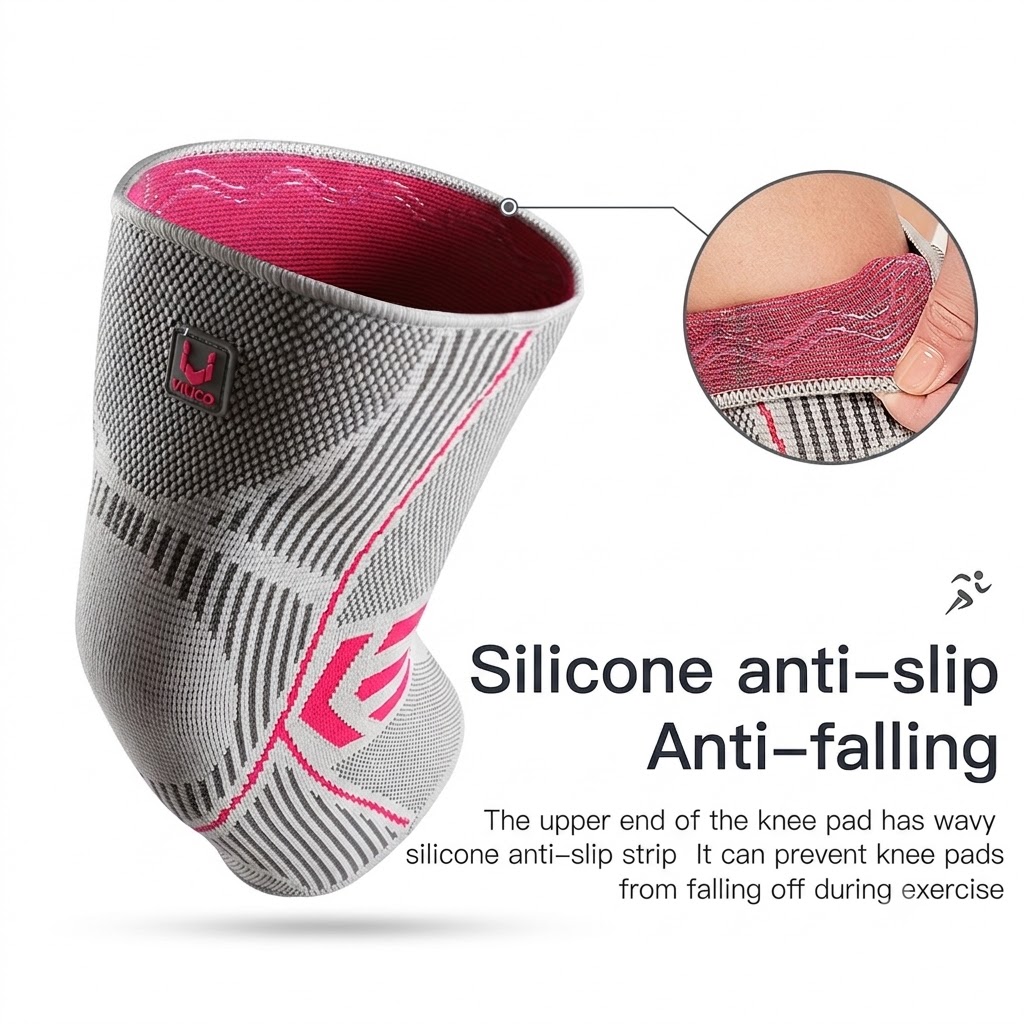 Knee Sleeve Pair - Genouillères de sport VILICO, antidérapantes, confortables