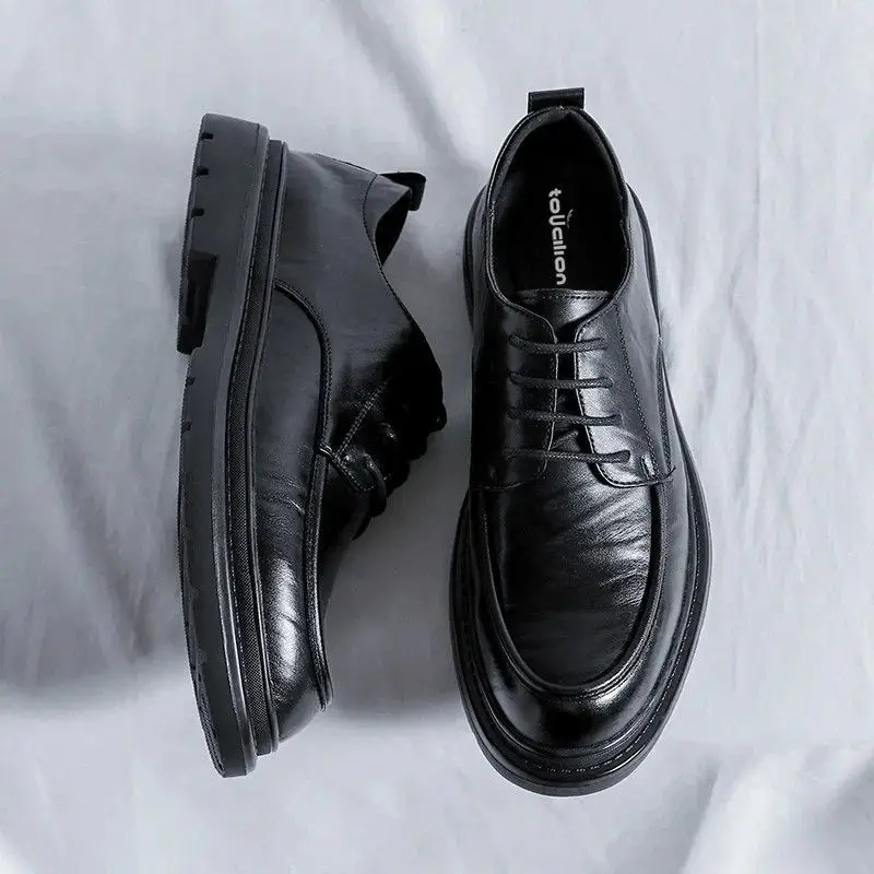Crossfit Male - Chaussures Rondes à Lacets en Cuir