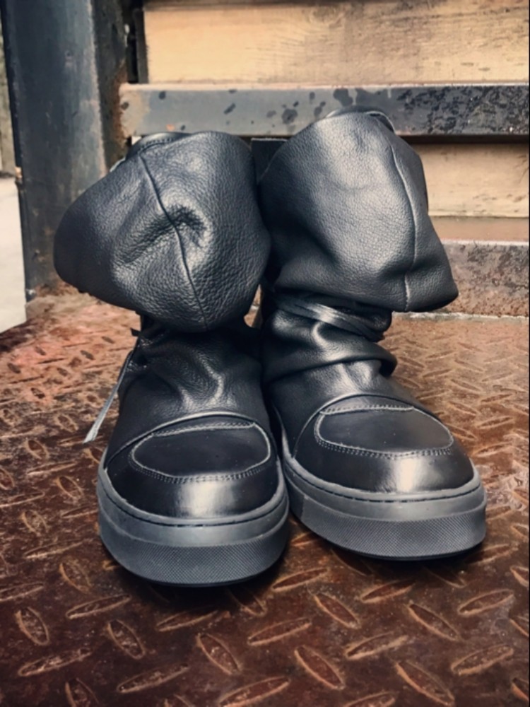 Bottines croisées en cuir véri - Crossfit Male avis et prix