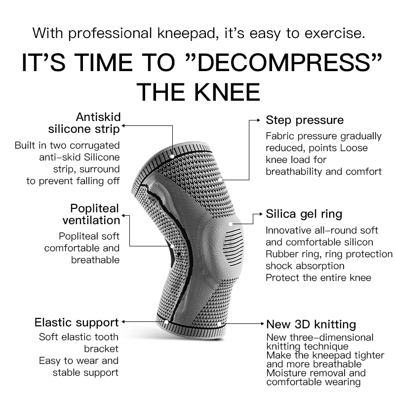   Genouillère élastique en sil - Knee Sleeve Pair avis et prix