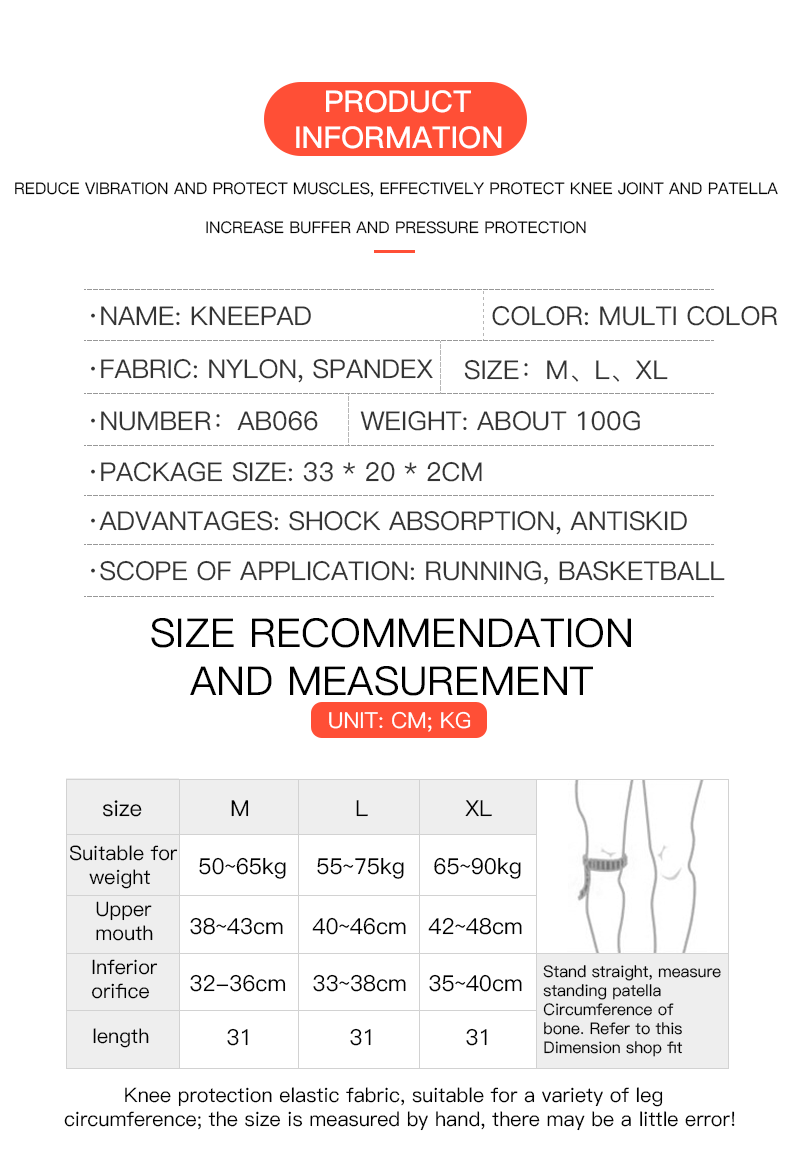 Genouillère simple avec suppor - Knee Sleeve Pair avis et prix